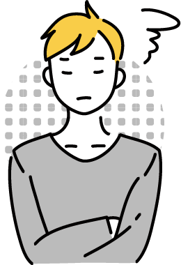 悩んでいる人のアイコン