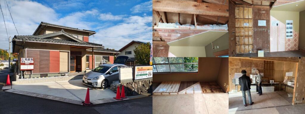 滋賀県の中古住宅リノベ 構造まる見えスタジオ