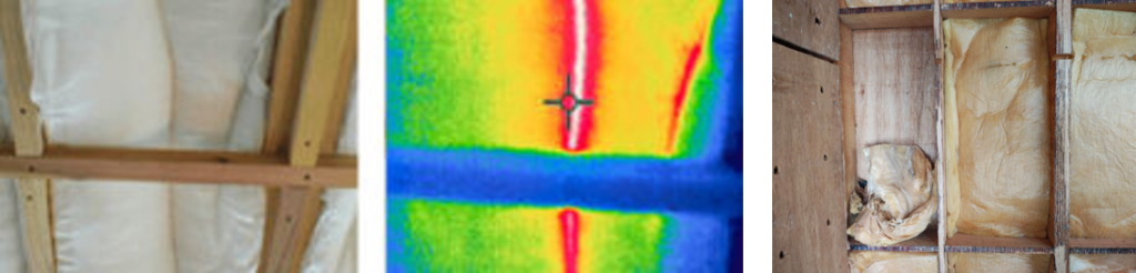 断熱材を赤外線 サーモグラフィーで検査