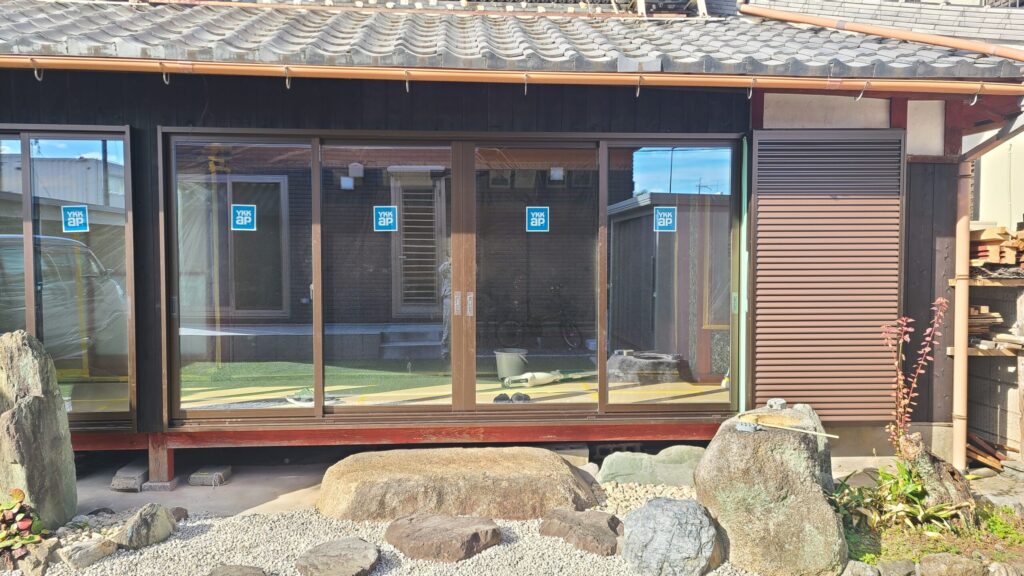 断熱効果があるペアガラスのサッシに交換後